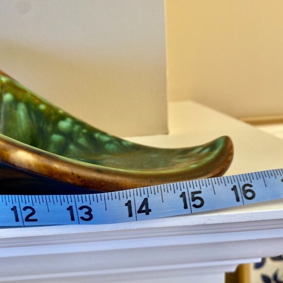 MCM Vintage Large Ceramic Cornucopia Horn - Picture 13 of 14